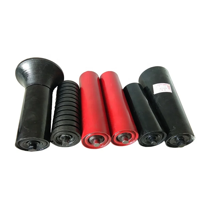 industrial conveyor rollers rubber belt steel gravity carrying roller