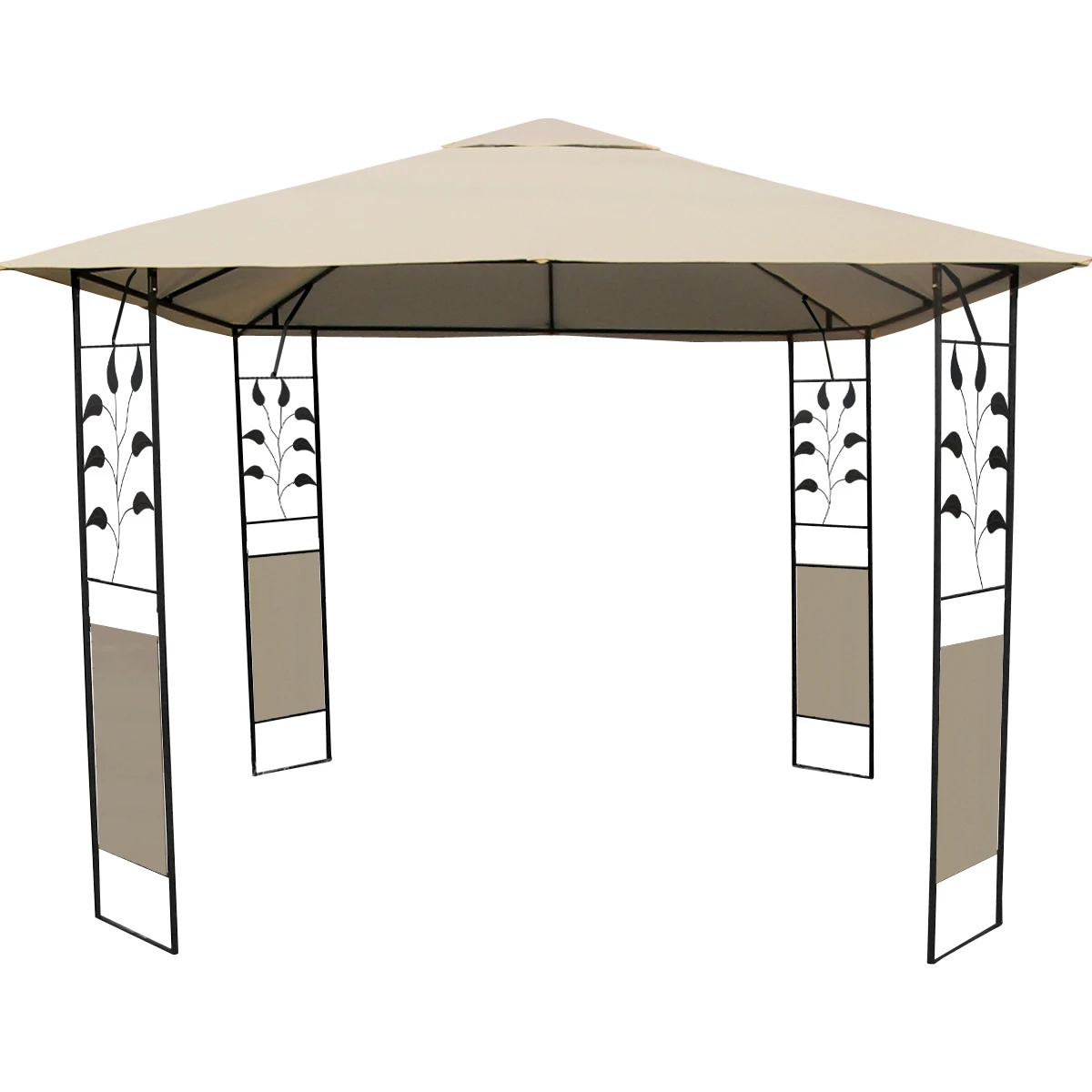 
3X3 water proof fabric metal patio gazebo with screen 