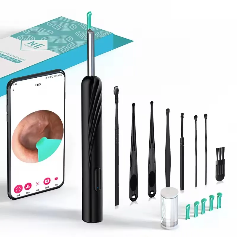 Wifi Ear Cleaner Otoscope Visible Earpick  Wireless Medical Safe Ear Pick Tool Ear Wax Remover With Camera