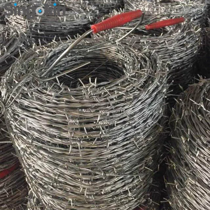 4-точечное Высокопрочное оцинкованное стальное ограждение из колючей проволоки