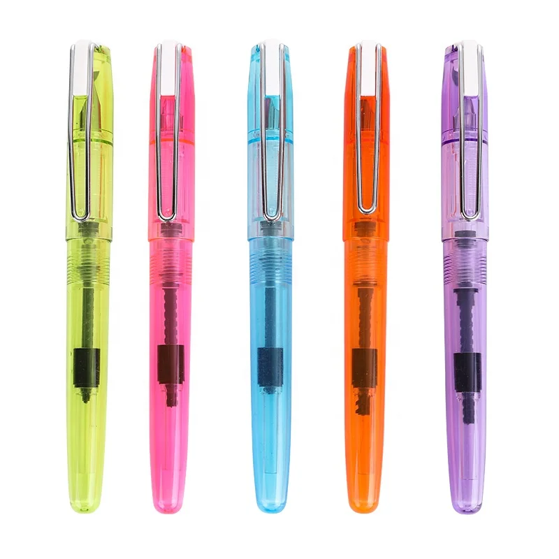 3.4MM ink sac student plastic fountain pen