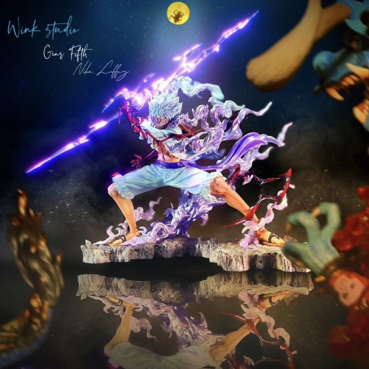 Wholesale High Quality OEM Pvc Plastic toys Model Figure Luffy gear 5 sun god Nika Gear 5 Figure Luffy Joy boy figure