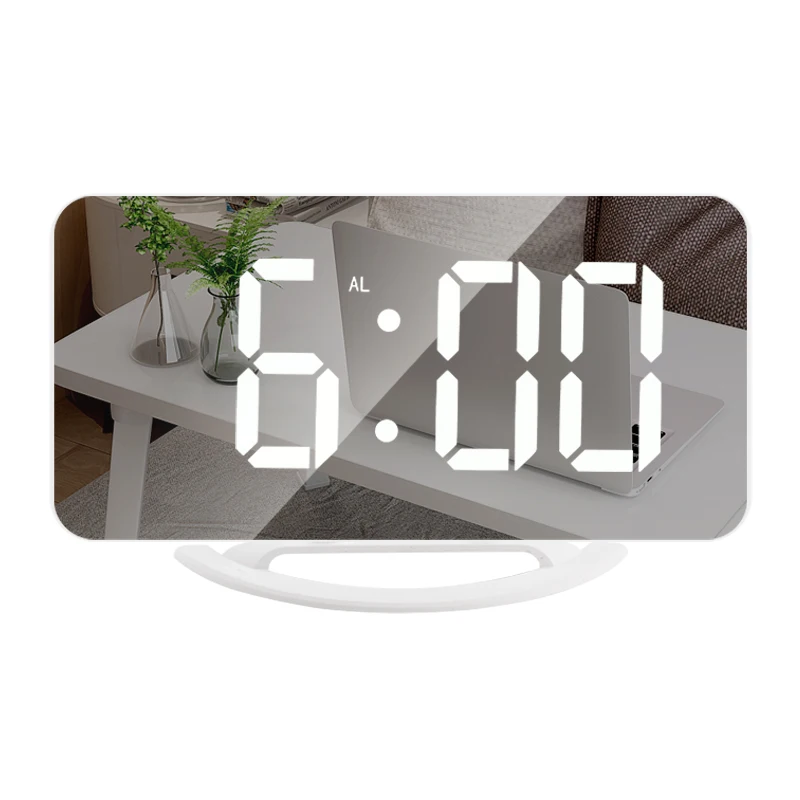 Digital Alarm Clocks Led Mirror Electronic Clock