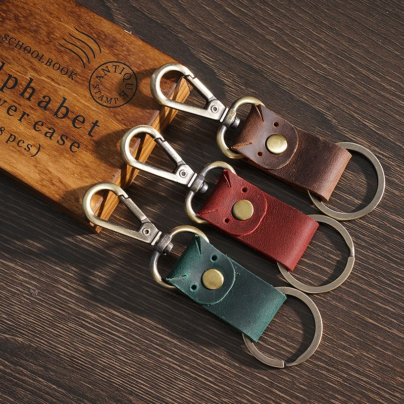 ya439 Lovely Design Key Ring Wholesale Genuine Leather Keychain for Car Key Chain