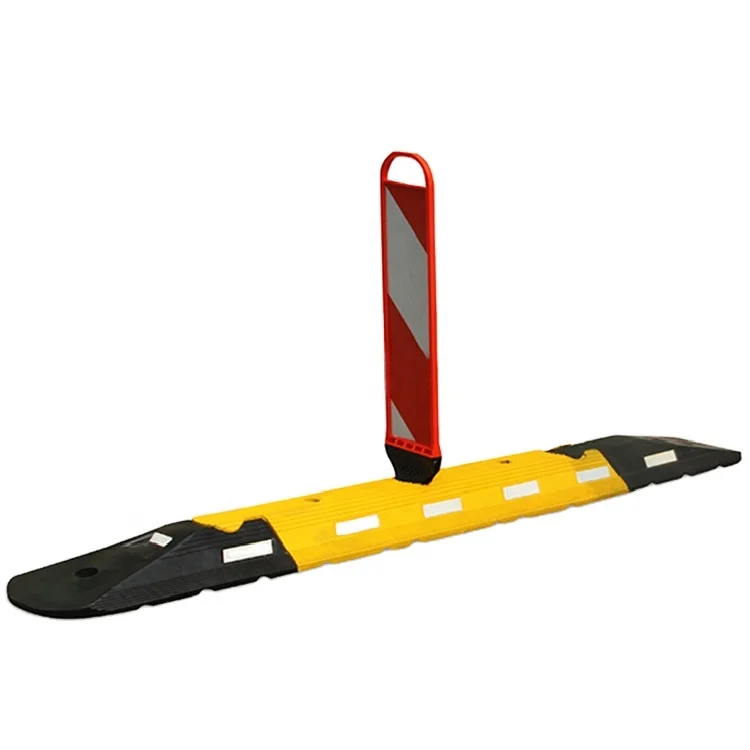 Driveway Isolation Reflective warning Delineator vertical panel Rubber Base safety traffic line lane divider Road separator