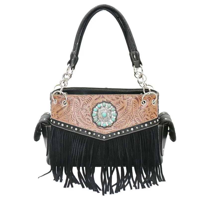 Wholesale Custom turquoise western Women Cowgirl Purses