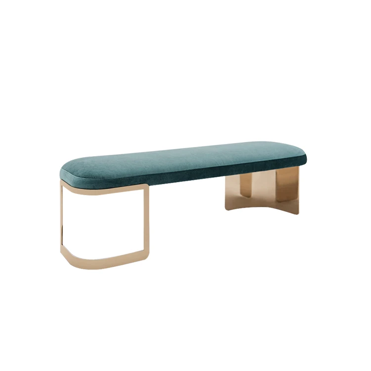 Professional China Supplier Bedroom Furniture Luxury Italian Bed Bench Bed End Stool