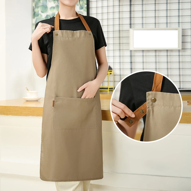 hotel supplies Canvas Kitchen Aprons Barista Chef Uniform Work Apron For Bar Cafes Shop Grill Restaurant