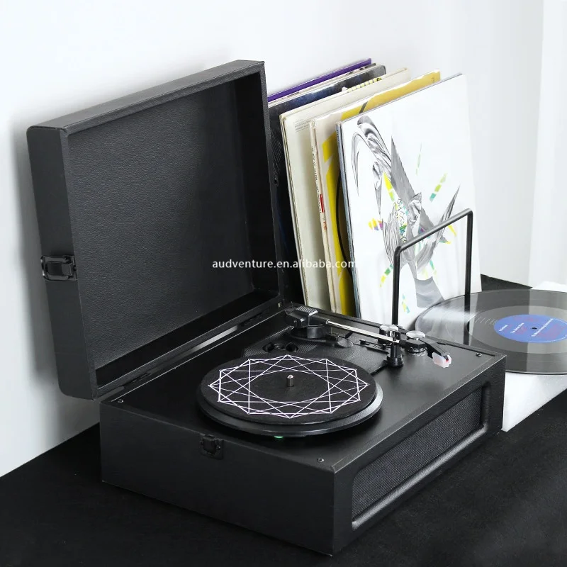 Factory new products 3 Speed  Vinyl Records Player Gramophone Phonograph Antique Turntable  Blue Tooth Record Player