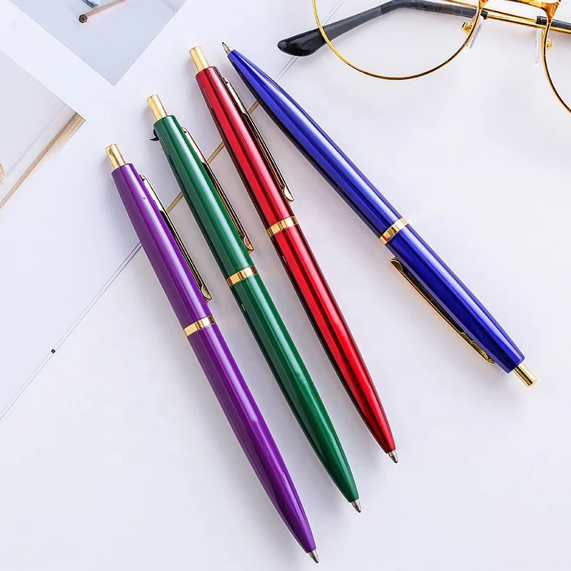  Классическая электронная сигарета Bic золотая ручка в черной полированной позолоченной отделке и клипсе ручки