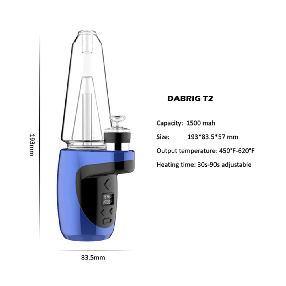  Smoking Accessories Wax Pens Vaporizer Dabrig T2 Electric Dab Rig Water