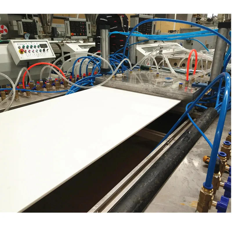 600mm width PVC sheet ceiling panel plastic tile plate extruder machine