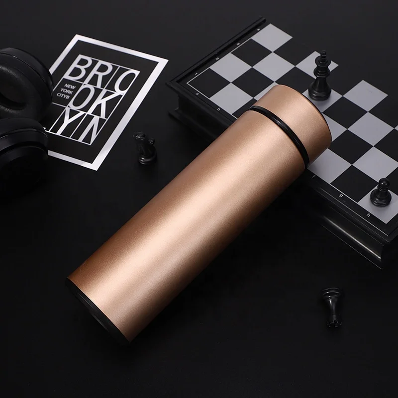 2021 wholesale custom 500ml camping insulated stainless steel water bottle vacuum flask thermo cups with filter