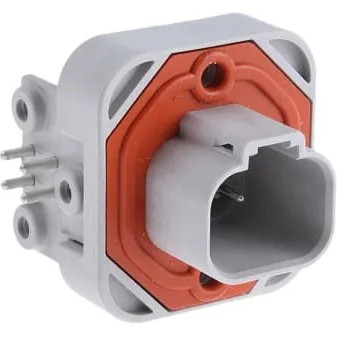 4 Way DEUTSCH DT13 Series Right Angle DT PCB Header Connector Panel Mount Connector DT13-4P