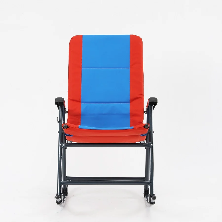 Высококачественное уличное удобное мягкое расслабляющее безопасное кресло-качалка складное кресло для кемпинга