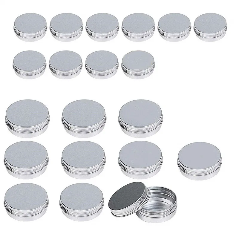 factory Free sample 6 colors Custom Logo Aluminum Jar , Round Aluminum Can , metal Aluminium cosmetic jar cans