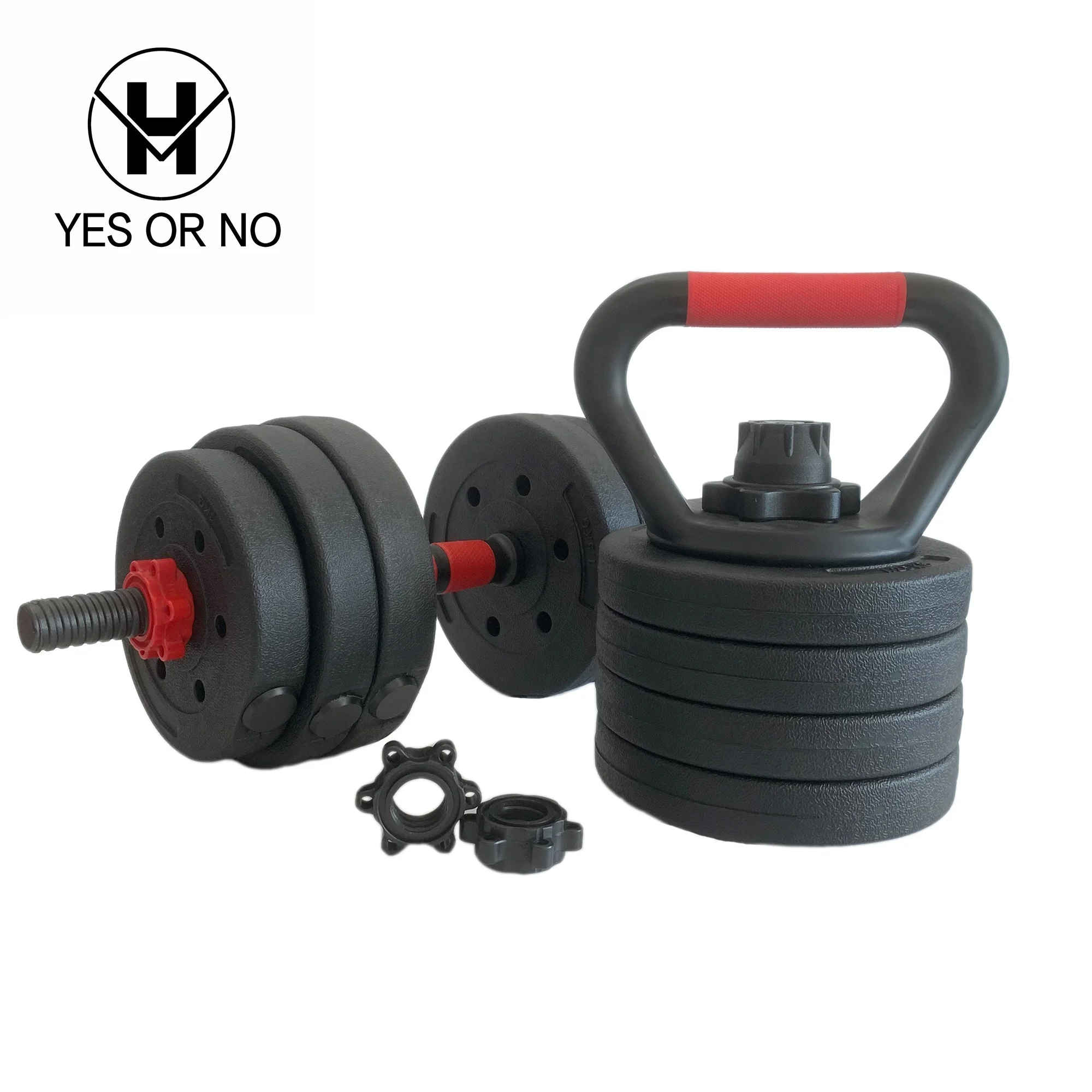 custom  logo red handle nut buy cement dumbbell set cheap