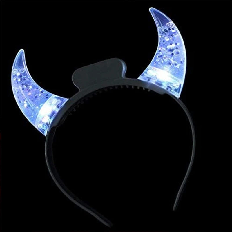 Customized LED Light Up Devil Horn Head Bands Cat Ears Headband Cute Rabbit Ear Headband
