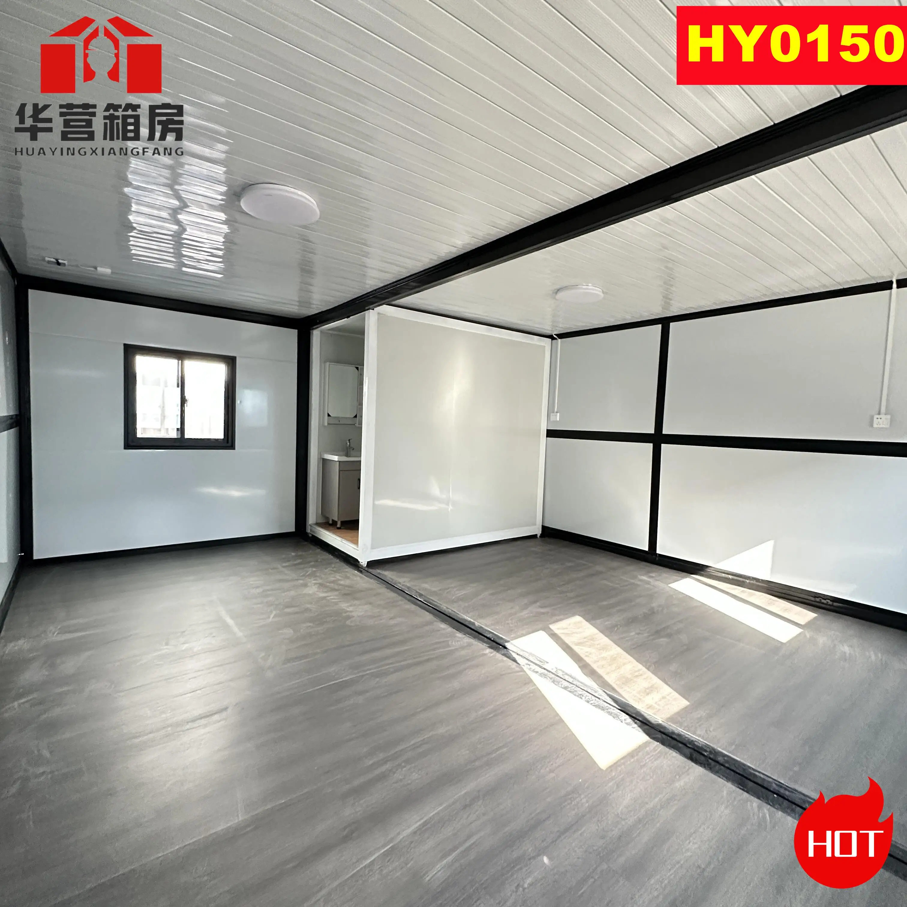 20ft Collapsible Fully Equipped Ready to Live Foldable House Container for Office Hotel Warehouse Steel and Wooden Material