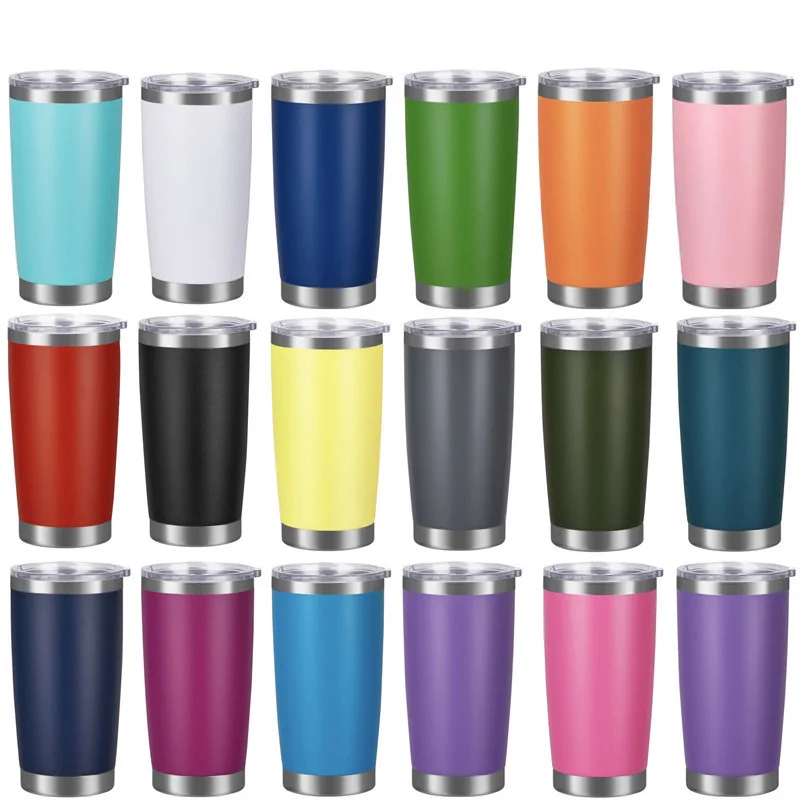 Best Selling 20oz/30oz Powder Coated Coffee Travel Mug Stainless Steel Vacuum Insulated Double Wall Tumbler Cup Wholesale