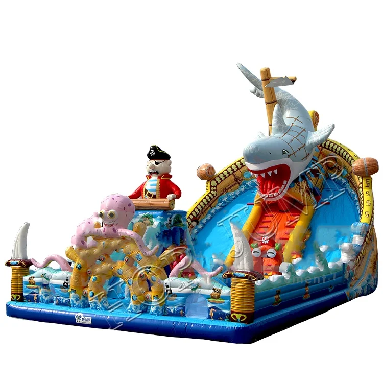 Commercial Bouncy Castle Water Large Jumping Castle for Kids Inflatable Bouncy Castle for Party with Dry Slide