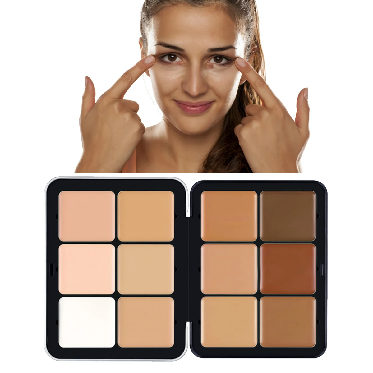 Vegan Waterproof  Concealer Wholesale Bulk Private Label Concealer Palette Highlighting Cream Concealer
