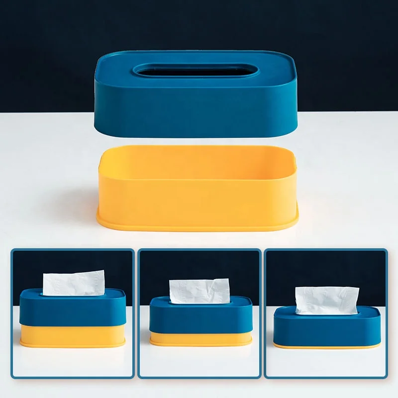 
Napkin Holder Custom Tissue Container Eco Friendly Tissue Storage Cheap Napkin boxes Plastic Tissue Box Holder For Hotel 