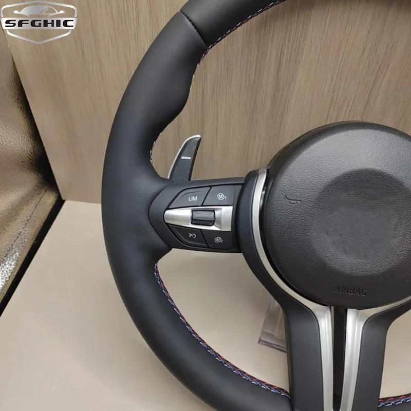 For BMW E90 E60 E46 F10 F30 Steering Wheel  High Quality Car Interior Accessories Full Leather Sport Car Steering Wheel