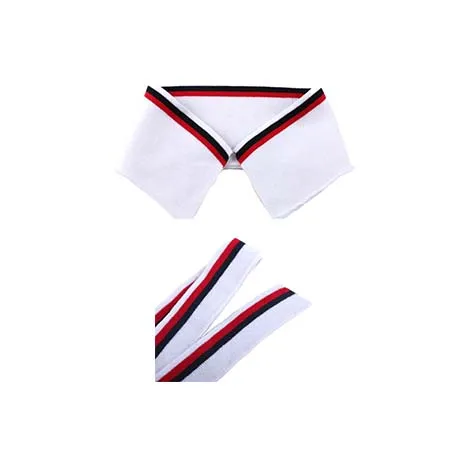 Polo Shirt Multi-Color Knit Striped Flat Collar Adult Lapel t-Shirt Finished Collar Cotton Flat Cuff Neckline