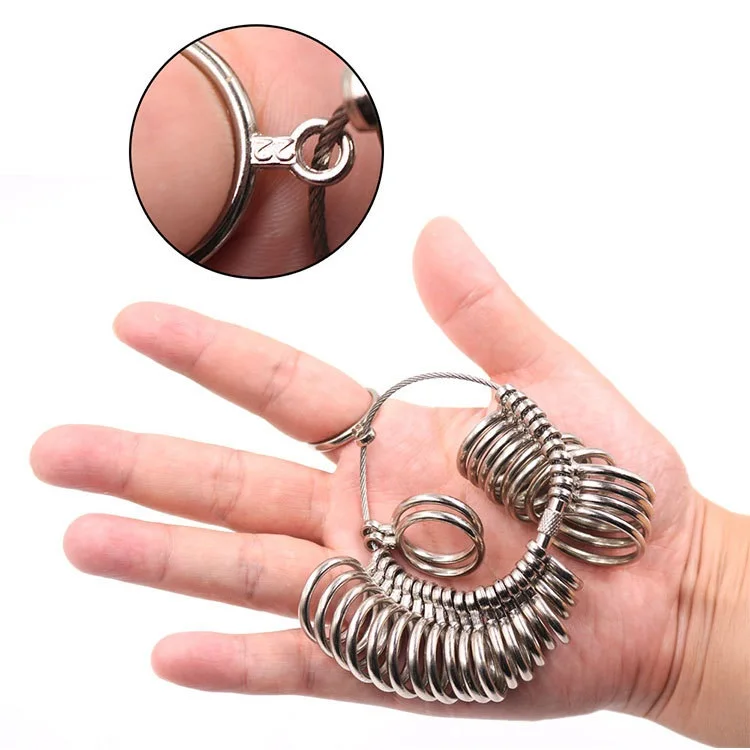 UKUS Aluminum Jewelry Shaft Rod Ring Hand Inch size Screening tool 0-13 US yard British degree measuring ring