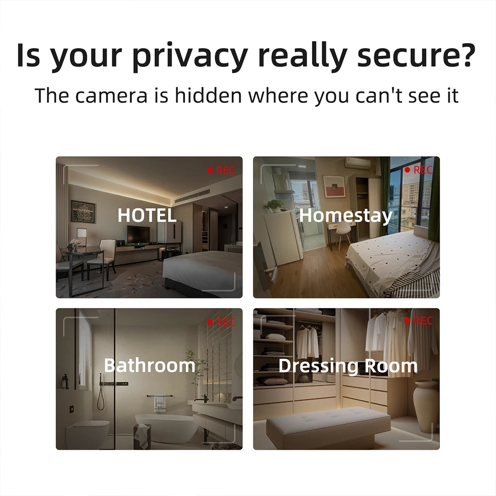 White  camera detector, hotel infrared scanning detector anti theft and anti peeping intelligent detection  Portable  white