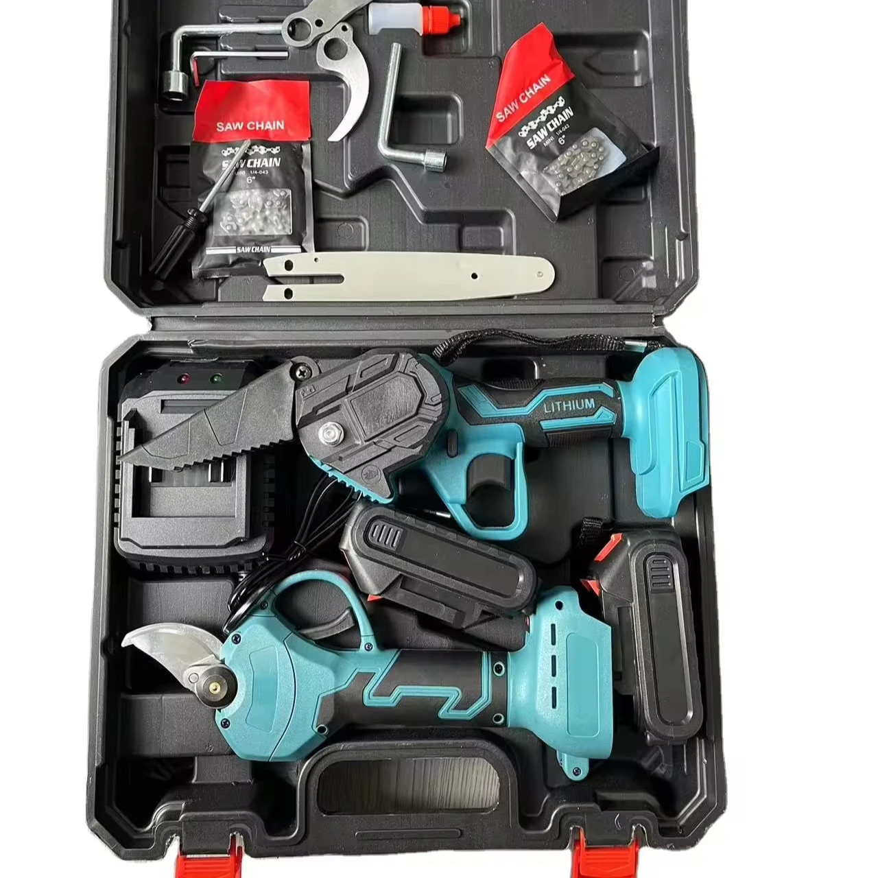 OEM Wholesale Cheap Chain Saw Machine Cordless Mini Chainsaw with brushless Motor Battery Chain Saw Wood Cutting