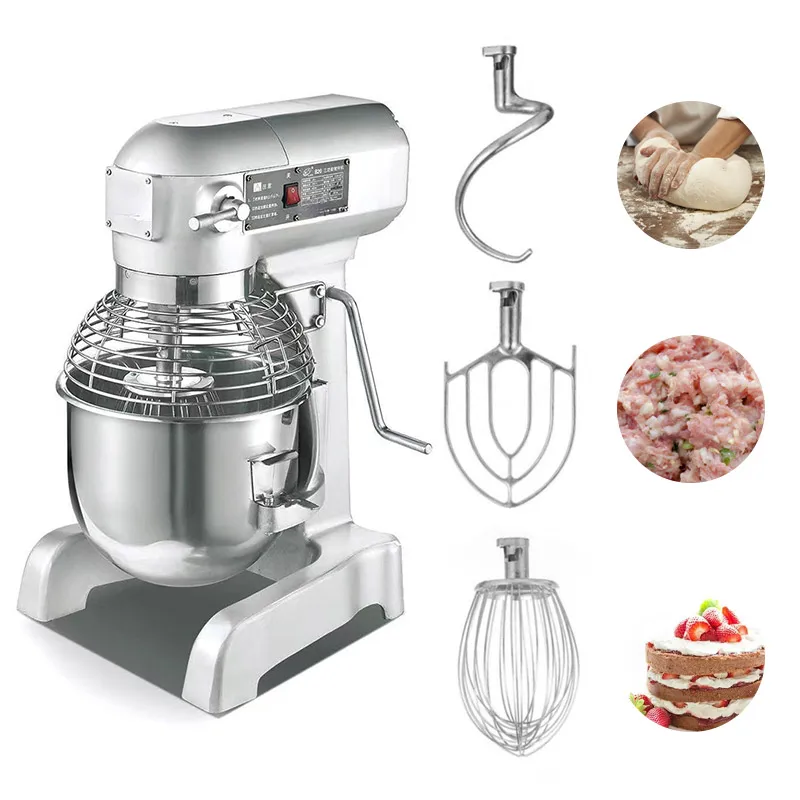 B20 Kitchen Planetary Cream Stand Mixer Bakery Bread 3KG 20L Cake Commercial Vertical Food Mixer