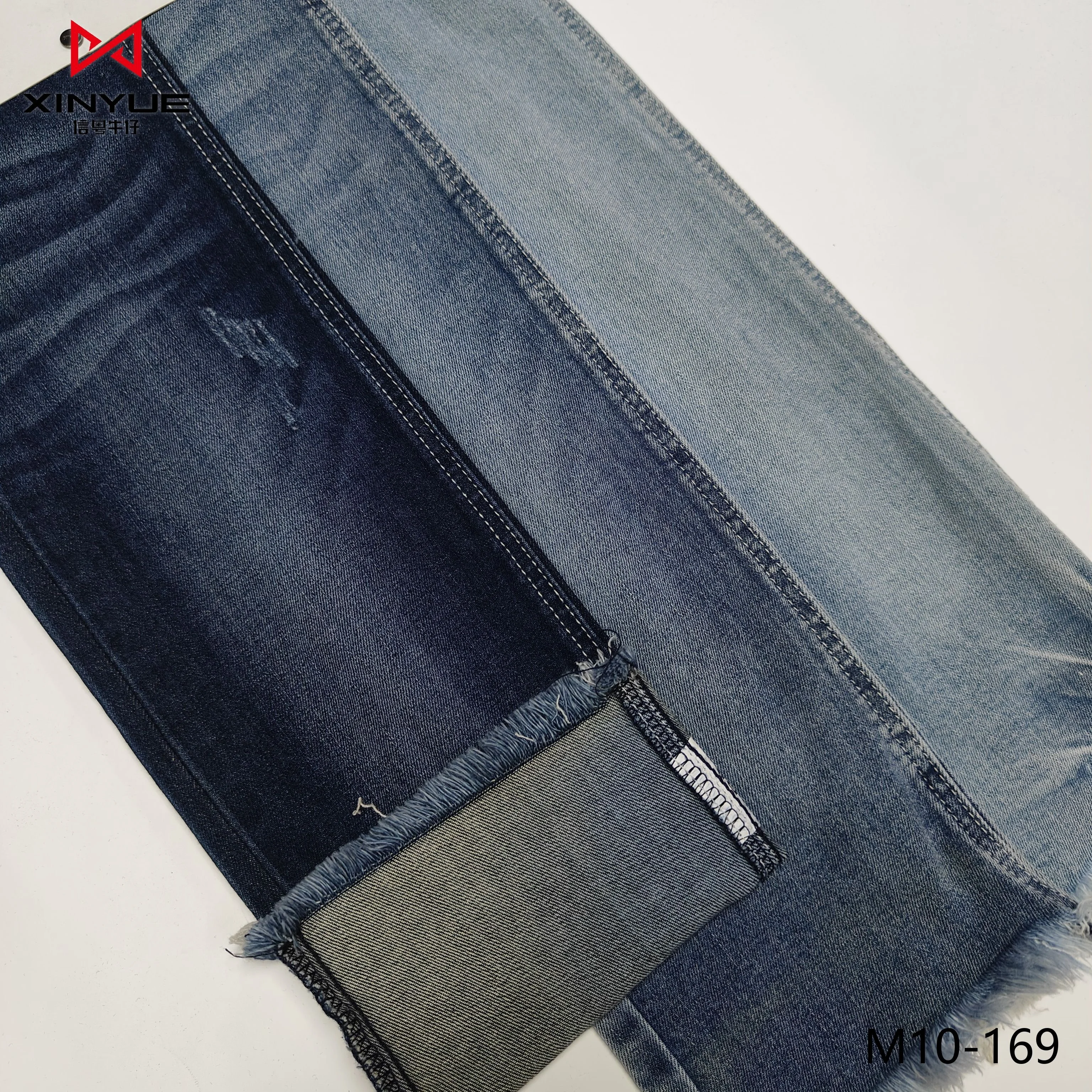 Denim fabric cotton elastane recycled jeans material jean fabric denim fabrics light weight
