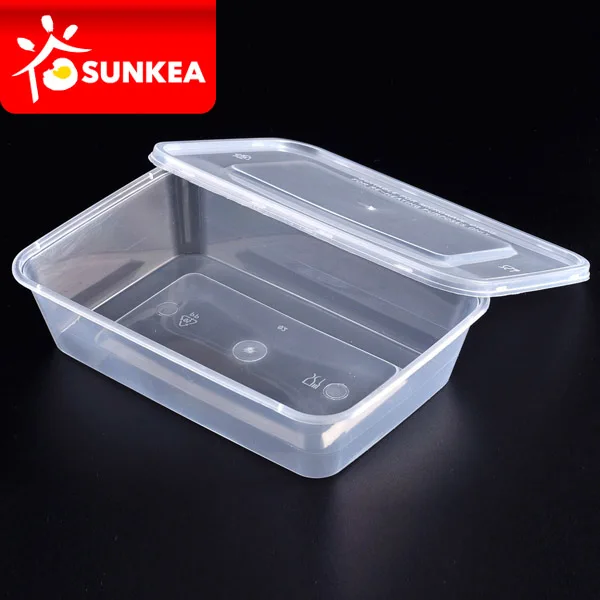 Disposable take away container plastic food box