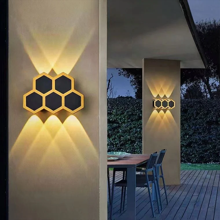 Hot Sale 3W Led Wall Light Waterproof Black White Garden Light Outdoor Wall Lamp