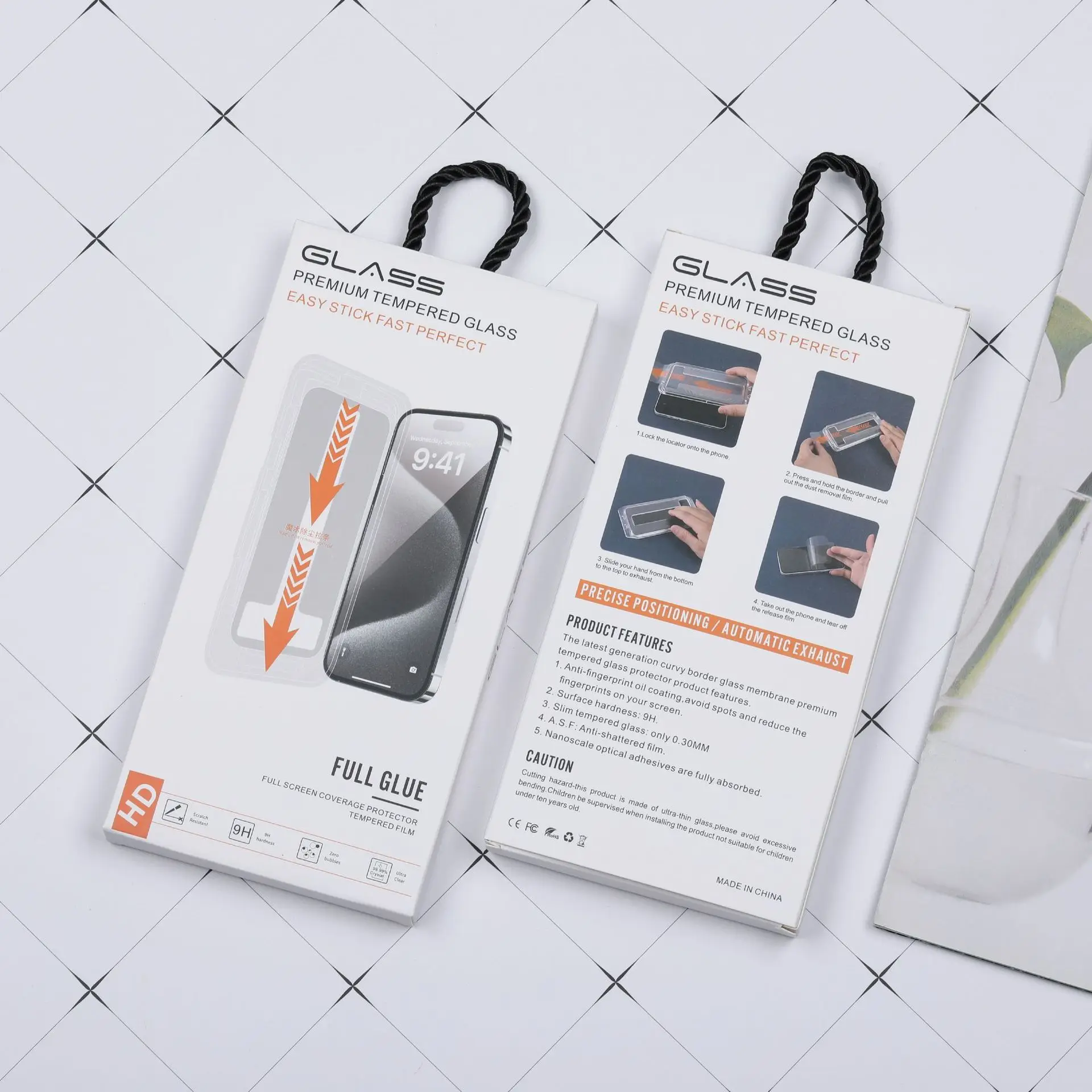 Wholesale tempered film packaging boxes, apple glass film packaging boxes