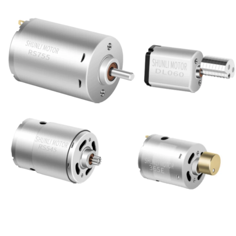 Shunli Customized 775 Dc Motor High Rpm 3000Rpm 5000Rpm 8000Rpm Vibration Micro Dc Gear Motors For Car