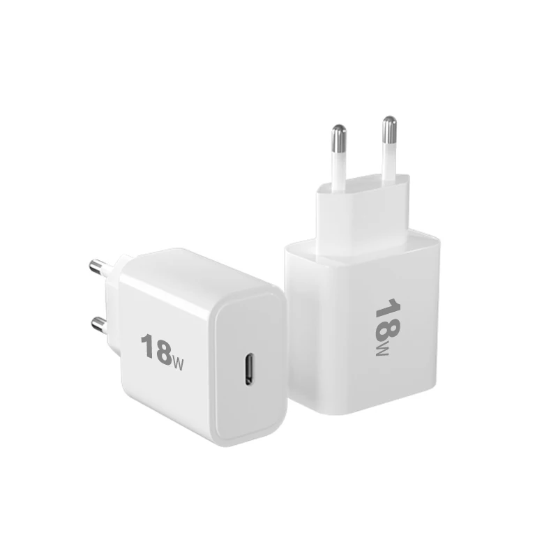 Dropshipping products 18W USB-C Power Adapter Type-C USB Wall Charger Mobile Phone Charger
