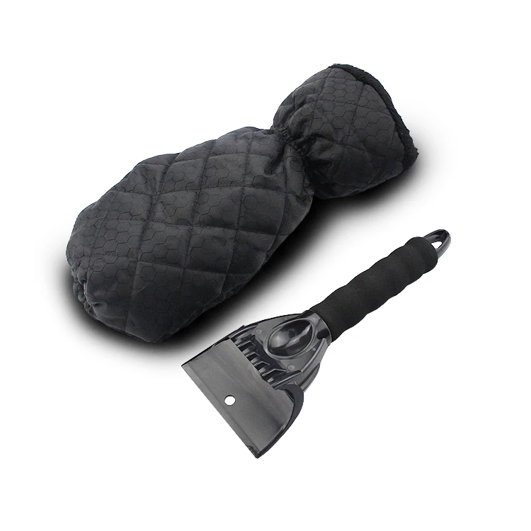 Ice scraper waterproof snow gloves for car