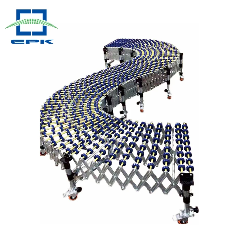 OEM China Manufacturer gravity flexible skate wheel telescopic roller conveyor
