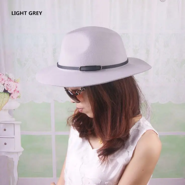 
Wholesales Cheap High Quality Wool Felt Fedora Hats for Men Women 