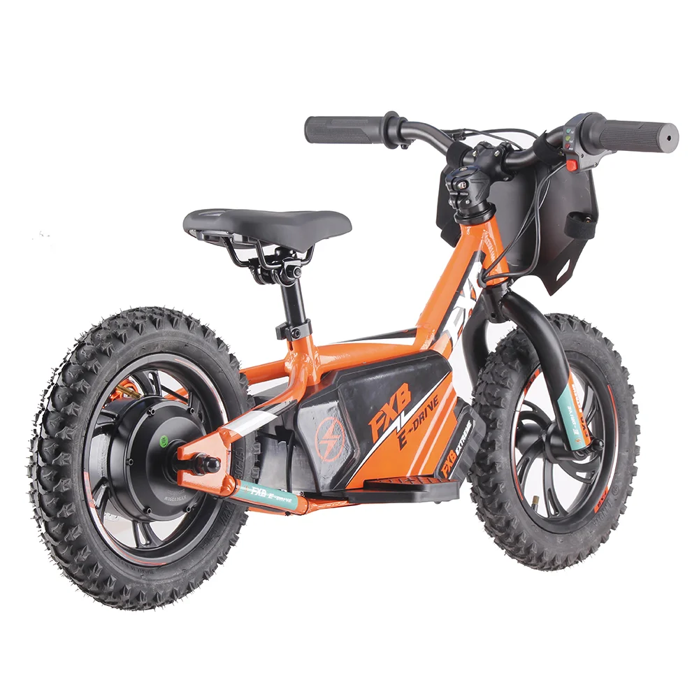 2024 popular 36v 5.0ah lithium battery mini electric motor cycle kids balance bike electric 12 inch bicycle for kids 3-6years