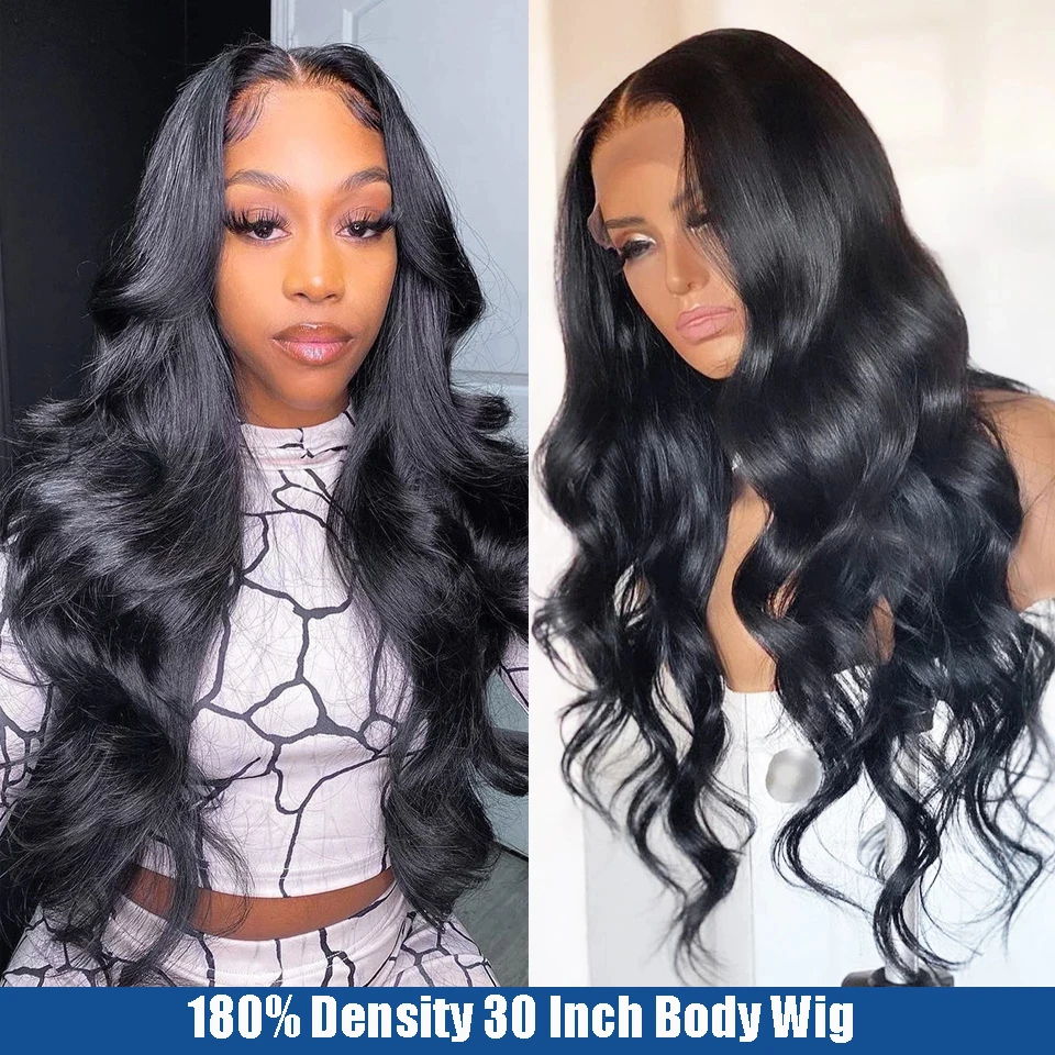 Cheap Virgin Cuticle Aligned Human Hair 13x4 Lace Front Wig,150% Density Black Straight/Body/Loose Wave Natural Hair Wig