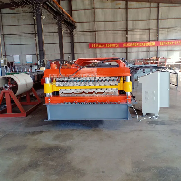 HKY-RFM 2024 High quality Machine de tole bac Machine de tuile double layer speed 15-30M/Min