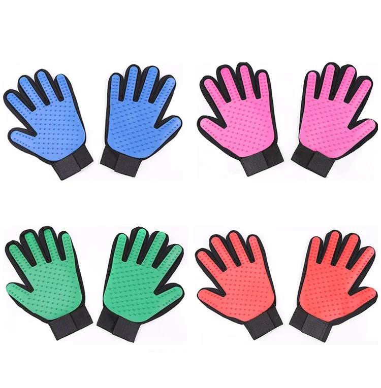 Wholesale Factory Manufacturer Pet Massage Washing Rubber Dog Cat Bath Grooming Glove