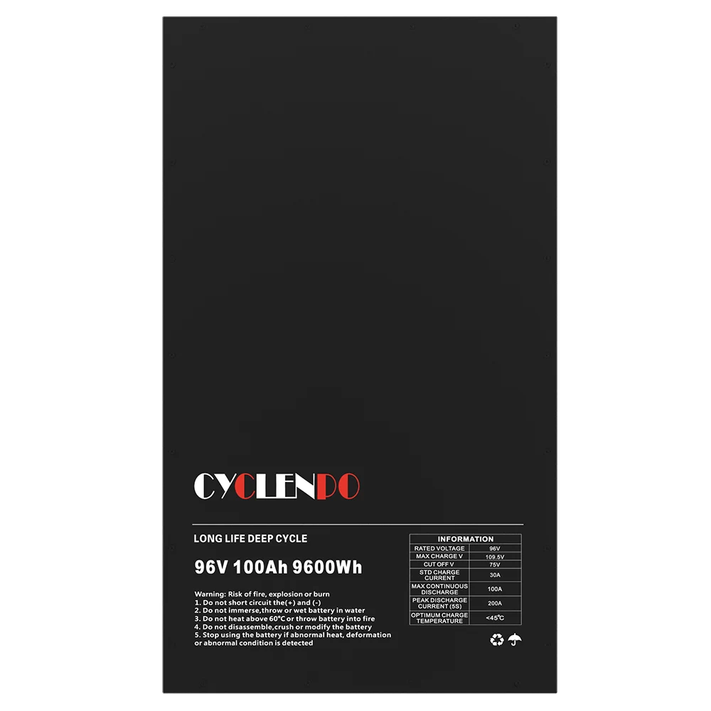 Factory 96volt 100ah 200ah 300ah  lithium ion battery pack with bms for electric car