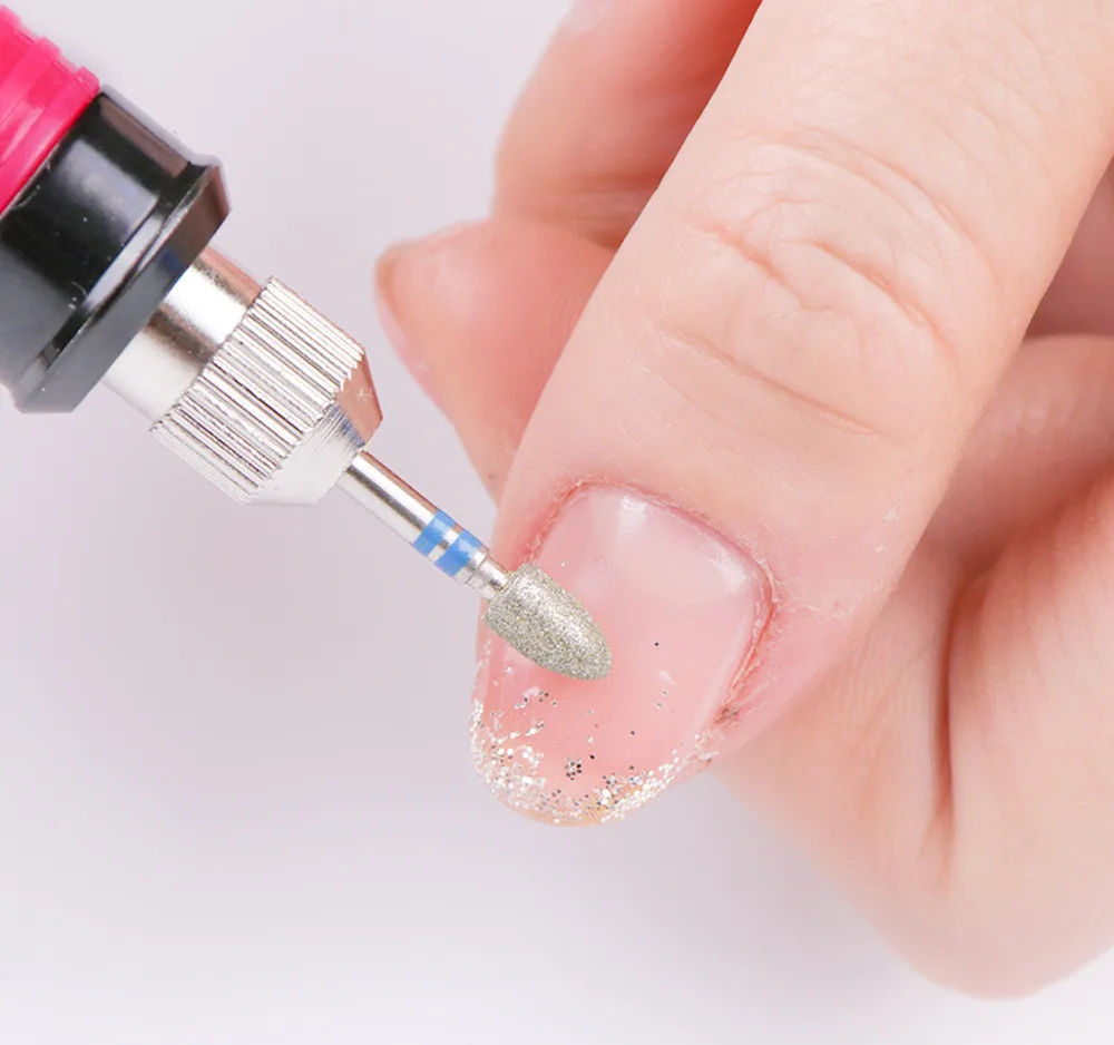 6PCS  Tungsten Steel Pedicure Tool Carbide Metal Grinding Electric Nail Art Drill Bit Set