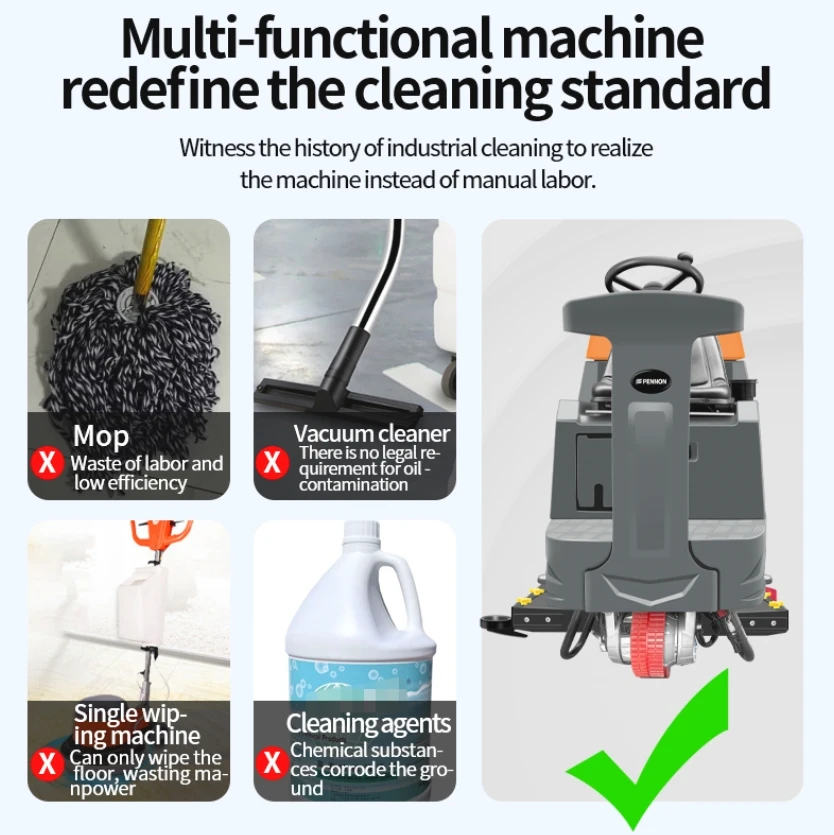 Sale Well Industrial Commercial Electric Ride On Floor Cleaning Machine Floor Washing Machine