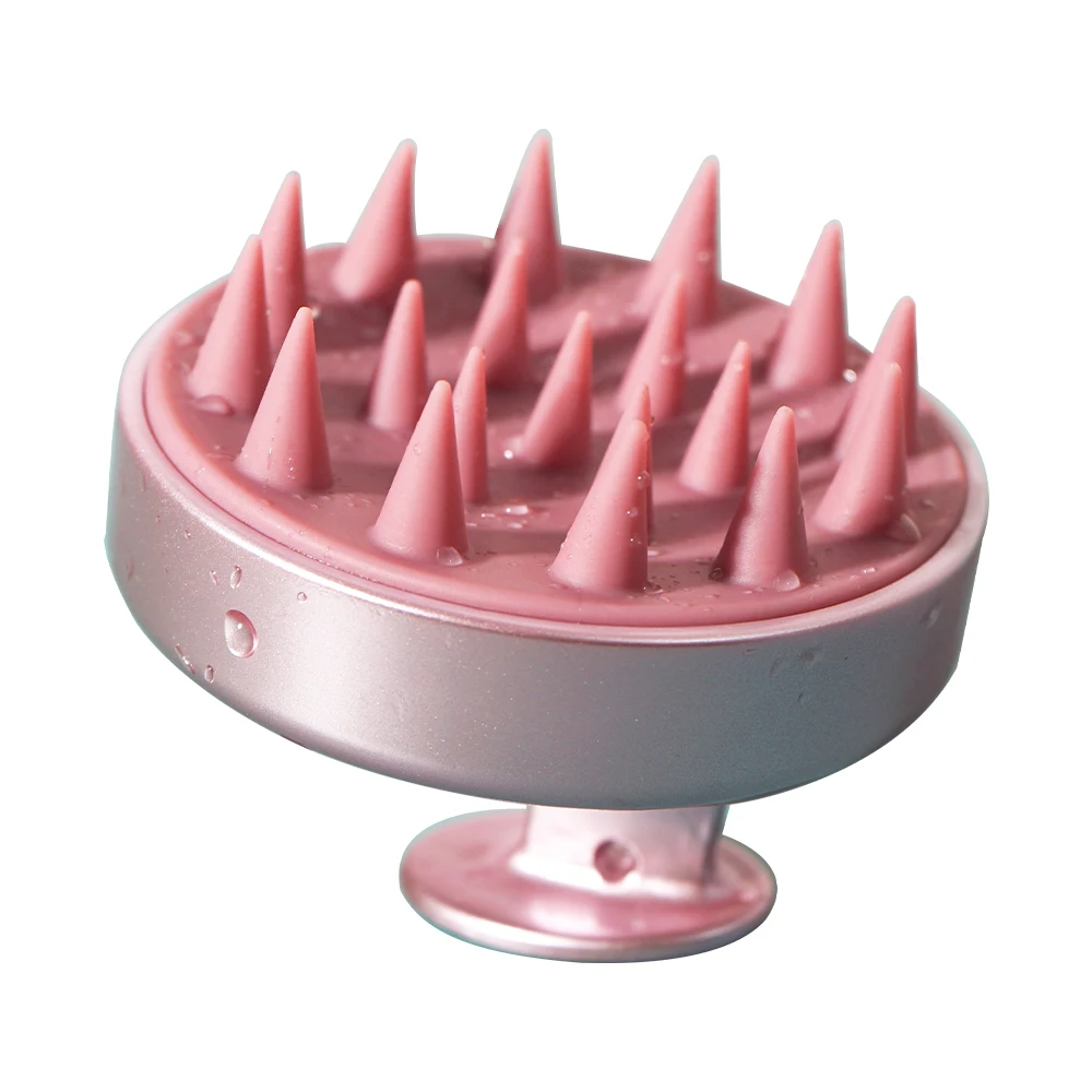 Щетка для массажа кожи головы фиолетовая розовая красная